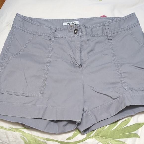 Dkny Pants - DKNY Gray Cargo Shorts with Relaxed Fit